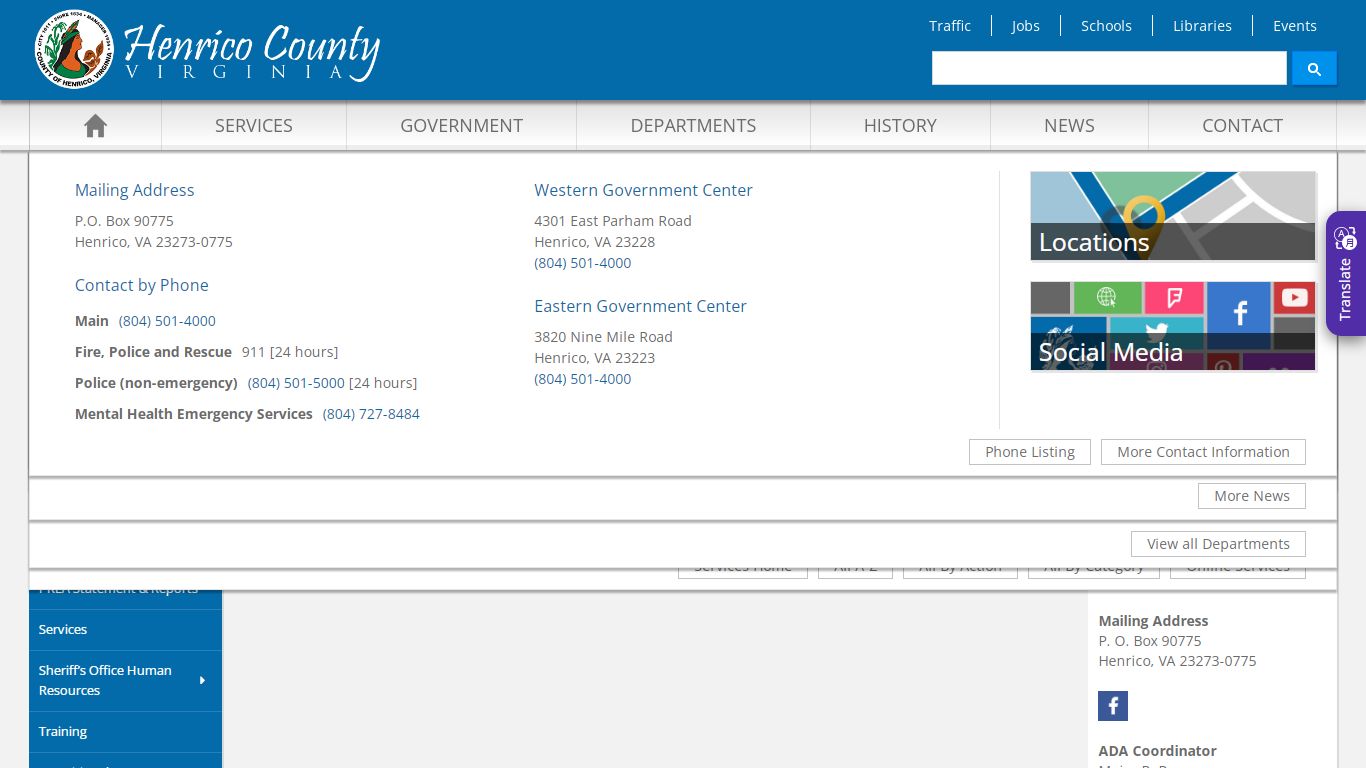 Inmate Visitation - Henrico County, Virginia
